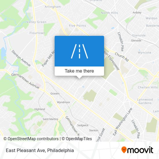 Mapa de East Pleasant Ave