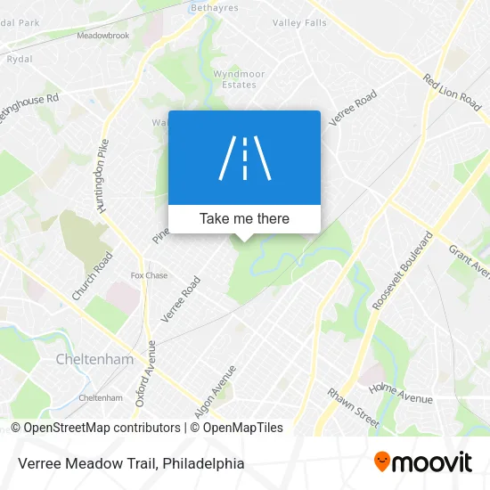 Verree Meadow Trail map