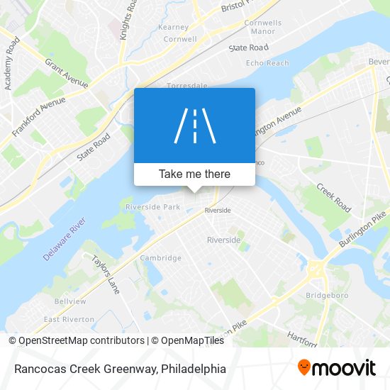 Rancocas Creek Greenway map