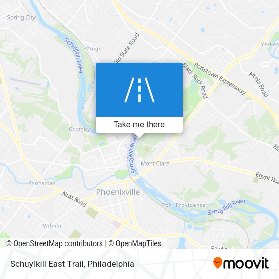 Schuylkill East Trail map