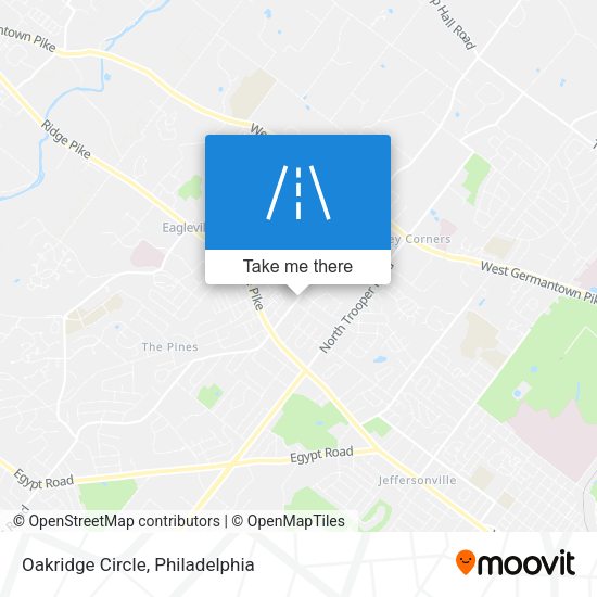 Oakridge Circle map
