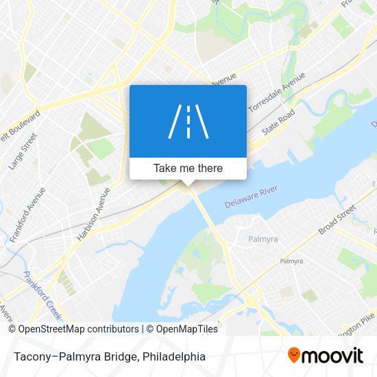 Mapa de Tacony–Palmyra Bridge