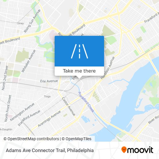 Adams Ave Connector Trail map