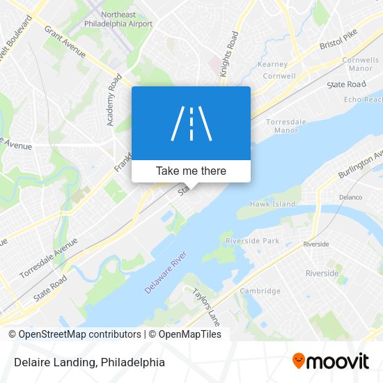 Mapa de Delaire Landing