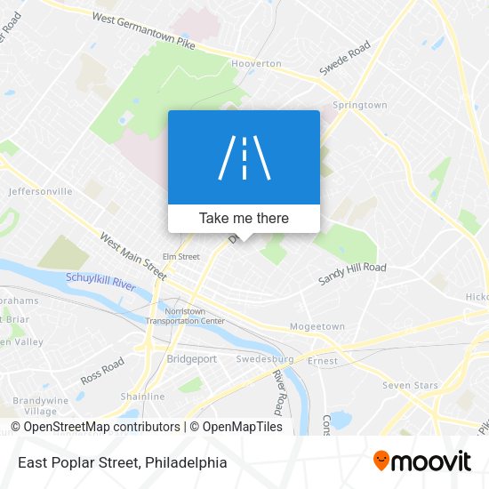 Mapa de East Poplar Street