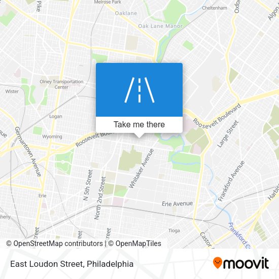 East Loudon Street map