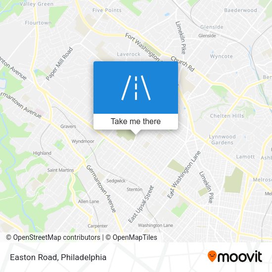 Mapa de Easton Road