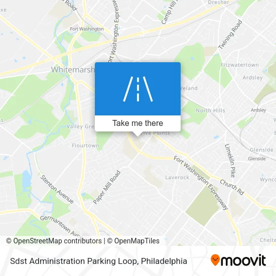 Sdst Administration Parking Loop map