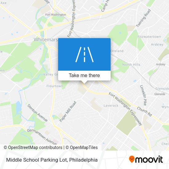 Middle School Parking Lot map