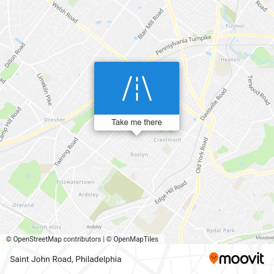Saint John Road map