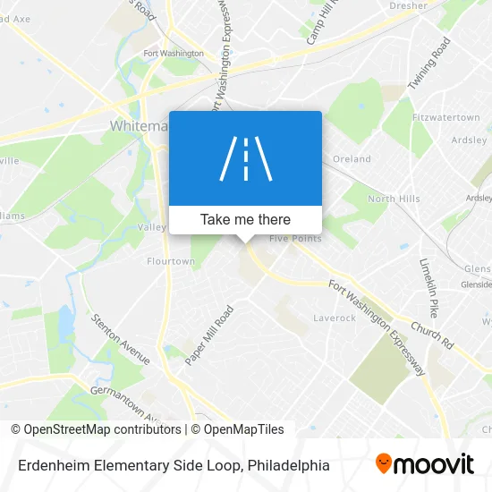 Erdenheim Elementary Side Loop map
