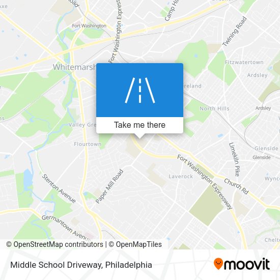 Middle School Driveway map