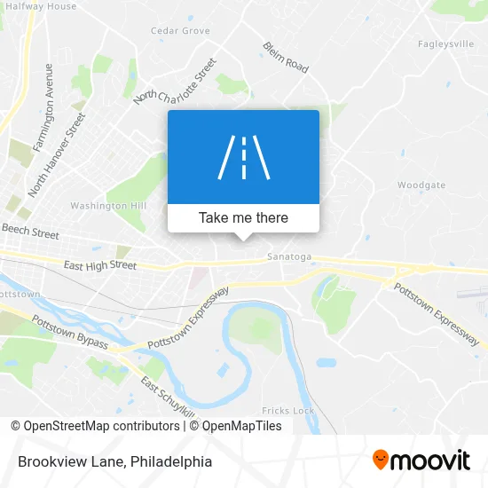 Brookview Lane map