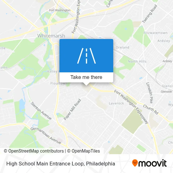 High School Main Entrance Loop map