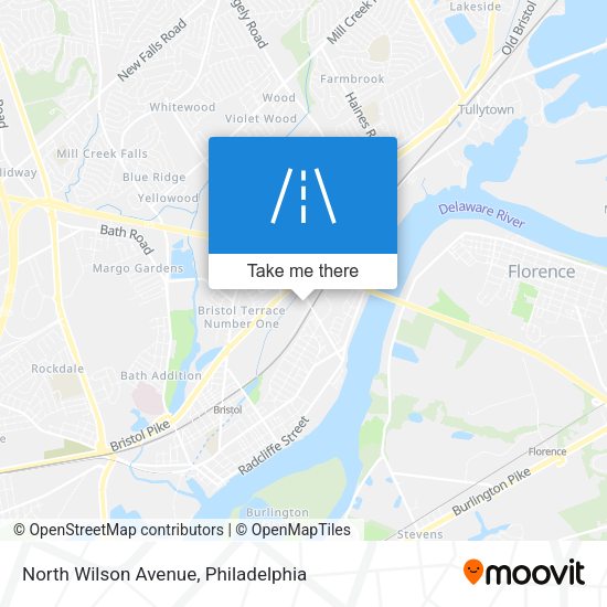 North Wilson Avenue map