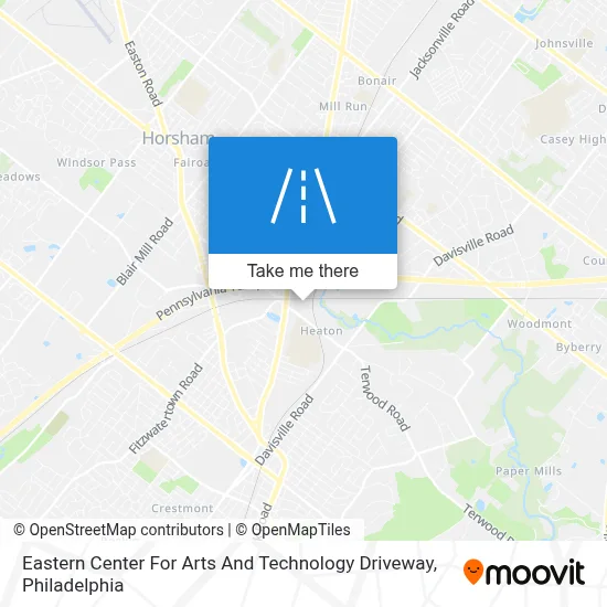 Eastern Center For Arts And Technology Driveway map
