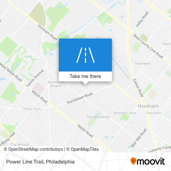 Power Line Trail map