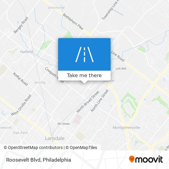 Mapa de Roosevelt Blvd