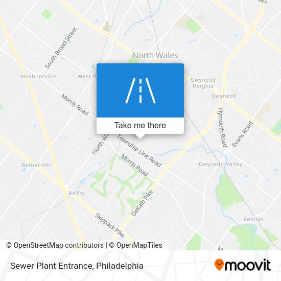 Sewer Plant Entrance map