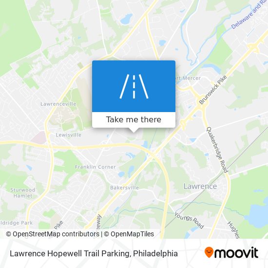 Mapa de Lawrence Hopewell Trail Parking