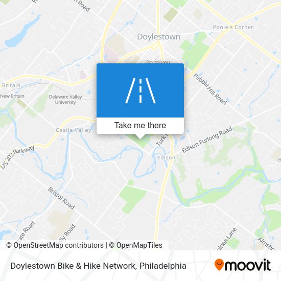 Mapa de Doylestown Bike & Hike Network