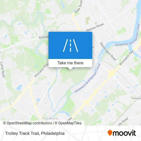 Trolley Track Trail map