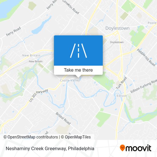 Neshaminy Creek Greenway map