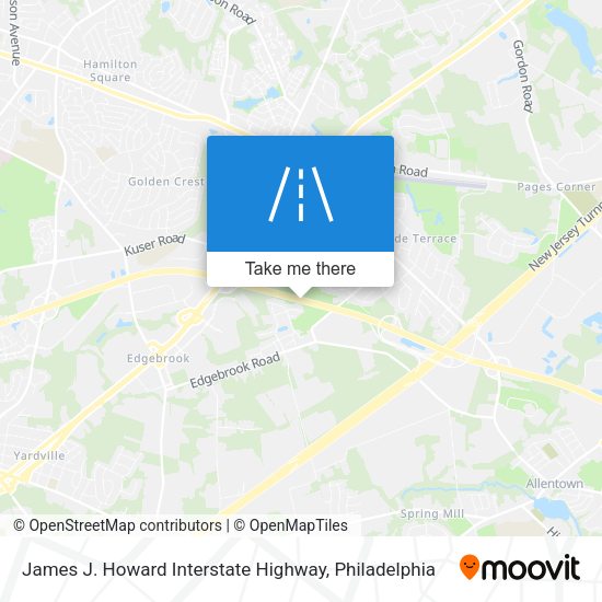 Mapa de James J. Howard Interstate Highway