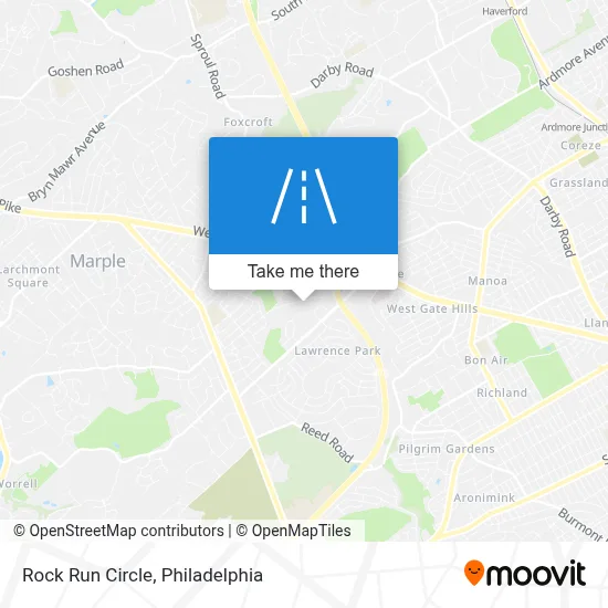 Rock Run Circle map