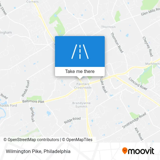 Wilmington Pike map