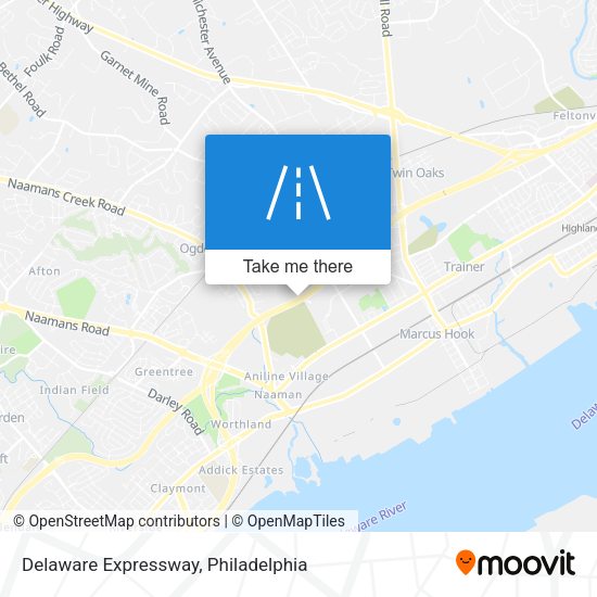 Delaware Expressway map