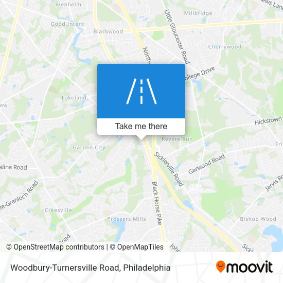 Mapa de Woodbury-Turnersville Road