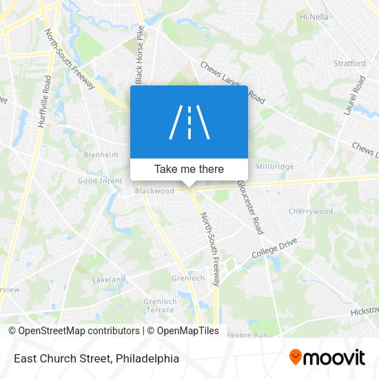 East Church Street map
