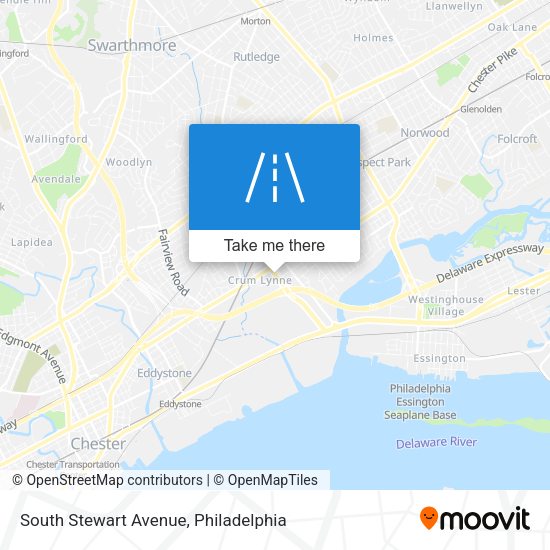South Stewart Avenue map
