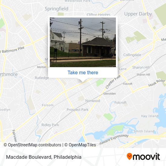 Mapa de Macdade Boulevard