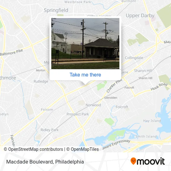 Macdade Boulevard map