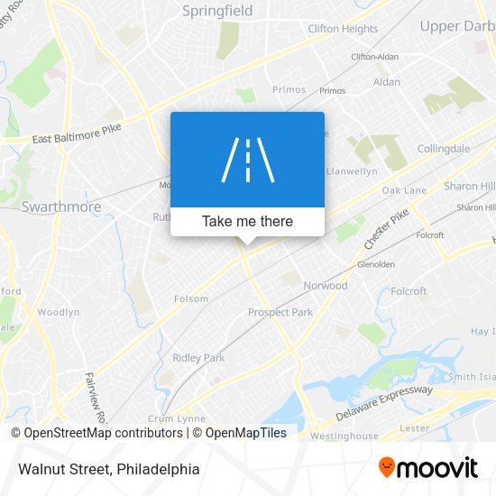 Walnut Street map