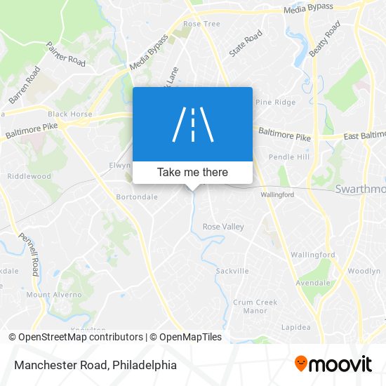 Manchester Road map