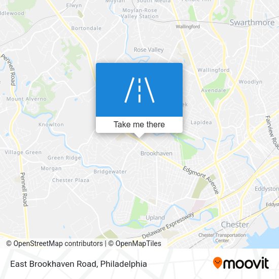 East Brookhaven Road map
