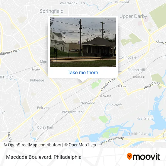 Macdade Boulevard map