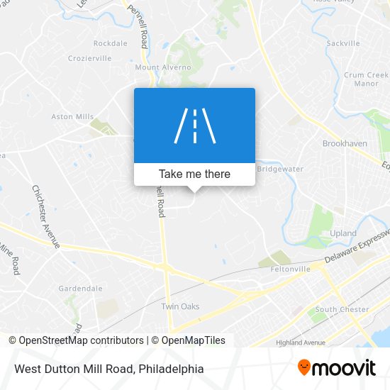 West Dutton Mill Road map