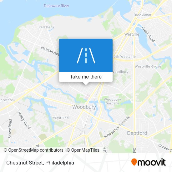 Chestnut Street map