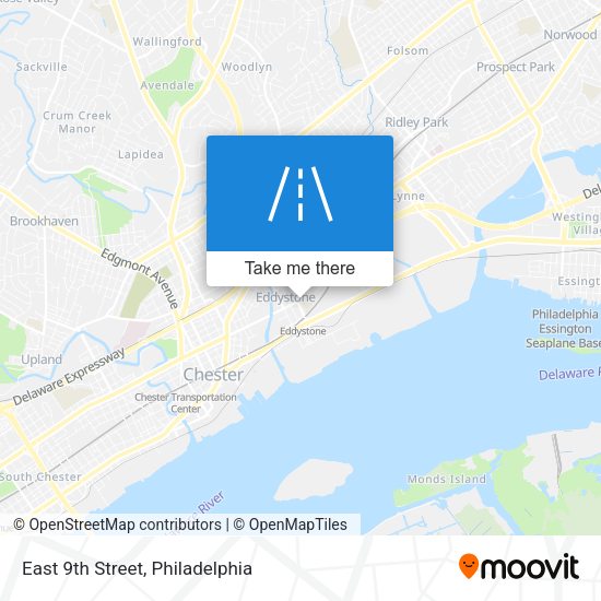 East 9th Street map