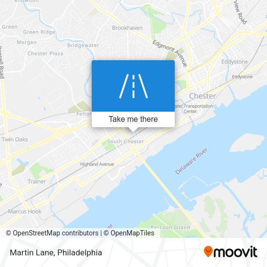 Martin Lane map