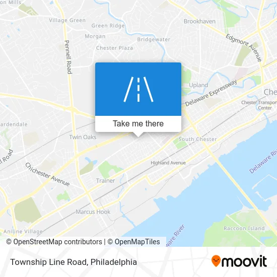 Township Line Road map