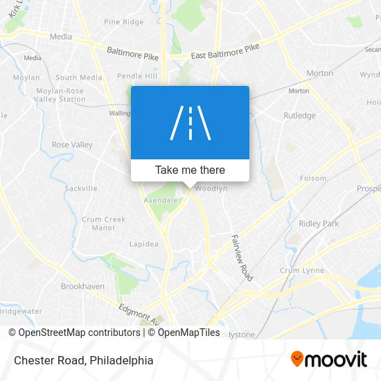 Chester Road map