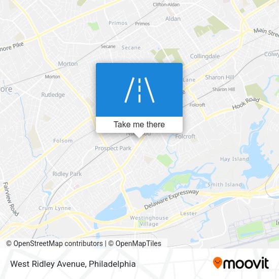 West Ridley Avenue map