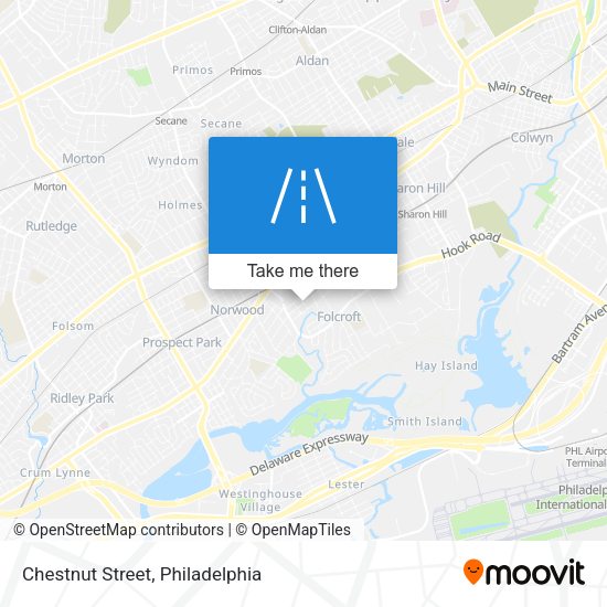Chestnut Street map