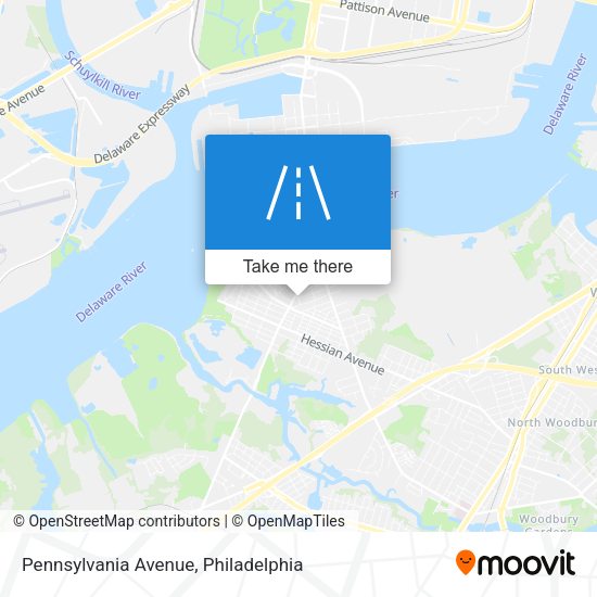 Pennsylvania Avenue map