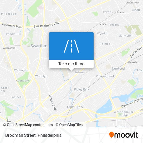 Mapa de Broomall Street